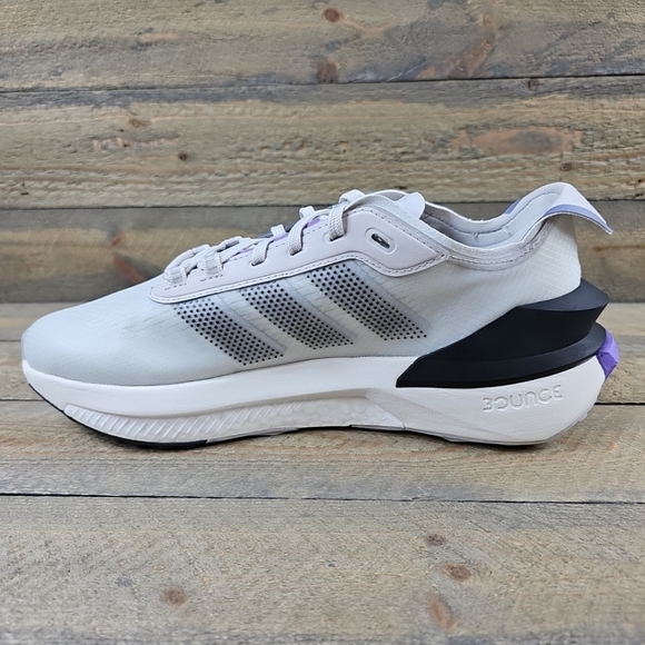 Adidas Avryn Men's Running Shoes Grey/Silver Metallic/ Core White - Picture 9 of 12